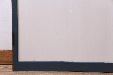 ペイント建具　ダイヤガラス入り　爽やかな色合いのドア(扉)