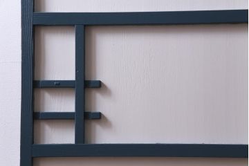 ペイント建具　ダイヤガラス入り　爽やかな色合いのドア(扉)