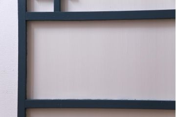 ペイント建具　ダイヤガラス入り　爽やかな色合いのドア(扉)