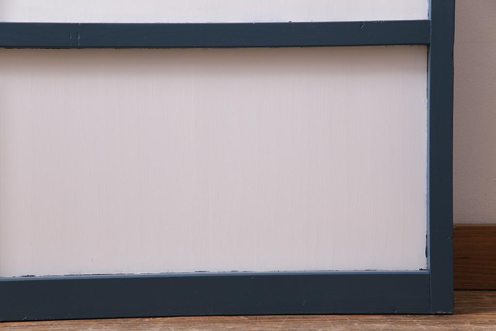 ペイント建具　ダイヤガラス入り　爽やかな色合いのドア(扉)