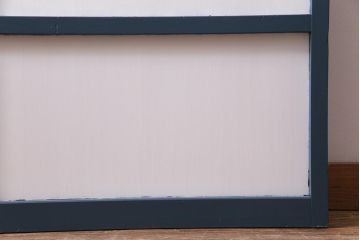 ペイント建具　ダイヤガラス入り　爽やかな色合いのドア(扉)