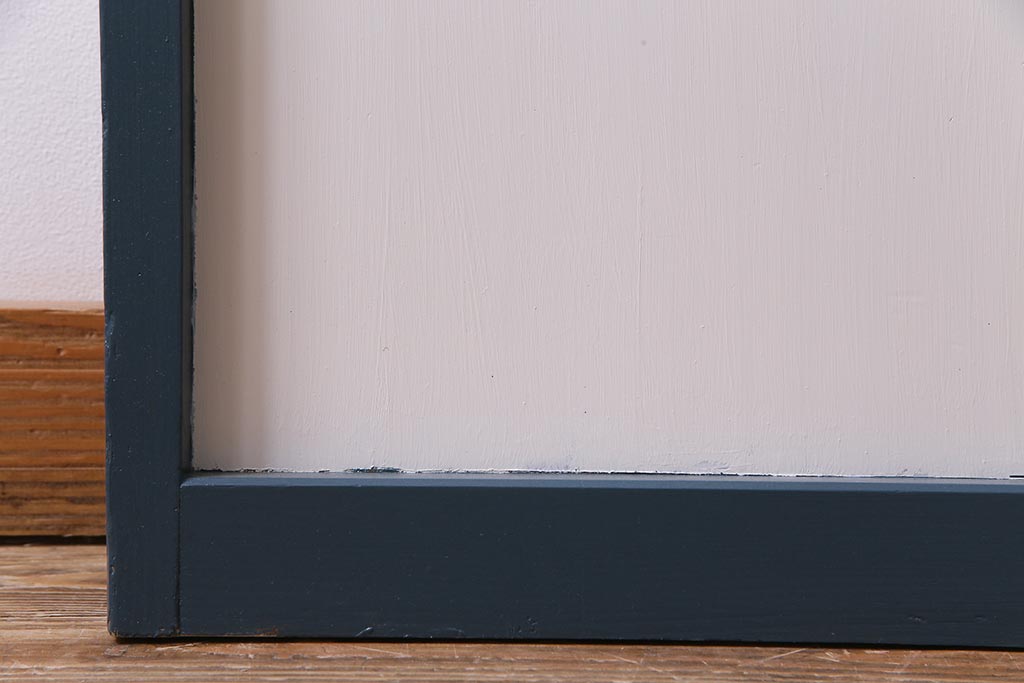 ペイント建具　ダイヤガラス入り　爽やかな色合いのドア(扉)