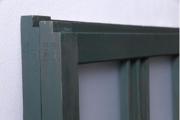 ペイント建具　当店オリジナルガラス入り　和モダンなデザインのガラス戸2枚セット(窓、格子戸)