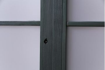 ペイント建具　当店オリジナルガラス入り　和モダンなデザインのガラス戸2枚セット(窓、格子戸)
