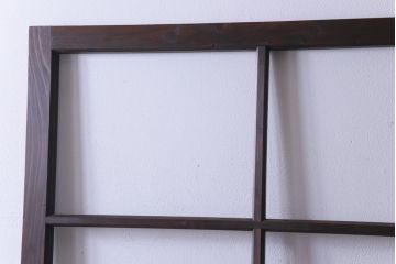 和製アンティーク　激レア　シンプルなデザインがレトロな背の高いガラス戸2枚セット(建具、引き戸)
