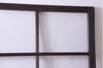 和製アンティーク　激レア　シンプルなデザインがレトロな背の高いガラス戸2枚セット(建具、引き戸)