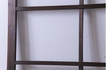 和製アンティーク　激レア　シンプルなデザインがレトロな背の高いガラス戸2枚セット(建具、引き戸)