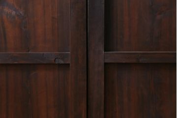 和製アンティーク　激レア　シンプルなデザインがレトロな背の高いガラス戸2枚セット(建具、引き戸)