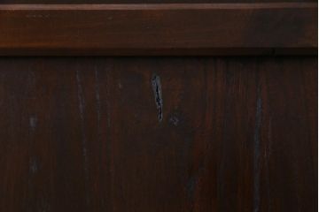 和製アンティーク　ラフジュ工房オリジナルステンドグラス　結霜ガラスとステンドグラス入りの和モダンなガラス帯戸1枚(板戸、引戸)