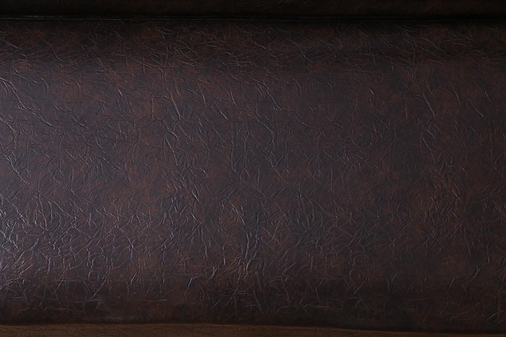 ヴィンテージ家具　ビンテージ　合皮　渋さが漂うメンズライクにおすすめなソファ(二人掛け)