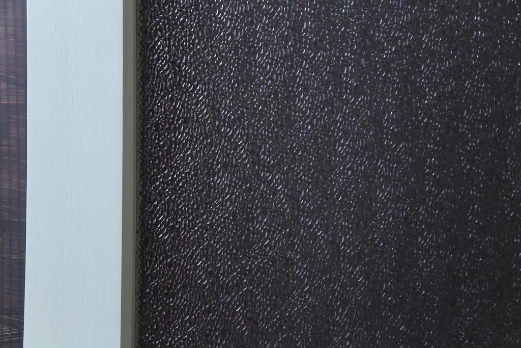 ペイント建具　ダイヤガラス入り　爽やかさが感じられる淡いカラーのガラス戸1枚(引戸、建具)