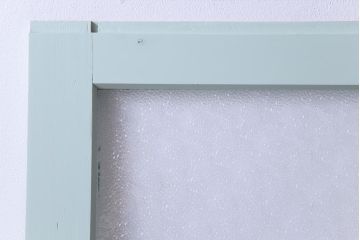 ペイント建具　ダイヤガラス入り　爽やかさが感じられる淡いカラーのガラス戸1枚(引戸、建具)