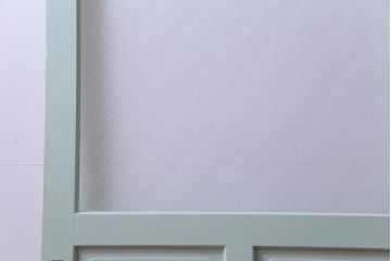 ペイント建具　ダイヤガラス入り　爽やかさが感じられる淡いカラーのガラス戸1枚(引戸、建具)