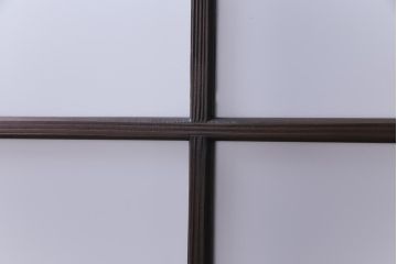 昭和初期　モールガラスとすりガラスを組み入れた和モダンなガラス戸1枚(引戸、建具)