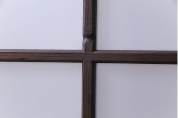 昭和初期　モールガラスとすりガラスを組み入れた和モダンなガラス戸1枚(引戸、建具)