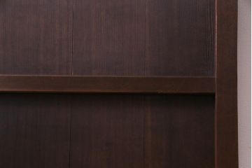昭和初期　ラフジュ工房オリジナルステンドグラス　色ガラスと結霜ガラスがアクセントのステンドグラス入り引戸1枚(建具)(1)