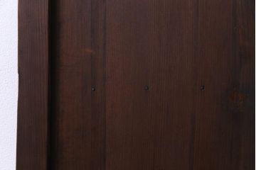 昭和初期　ラフジュ工房オリジナルステンドグラス　色ガラスと結霜ガラスがアクセントのステンドグラス入り引戸1枚(建具)(2)
