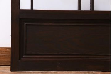 当店オリジナルガラス　変わり花菱　デザインガラスを使用したレトロな雰囲気のガラス戸2枚セット(建具、引き戸)