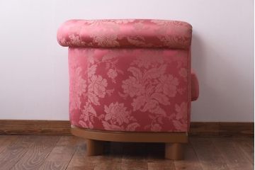ヴィンテージ家具　ビンテージ　金華山張り　シノワズリースタイルにおすめなラウンジソファ(一人掛けソファ)