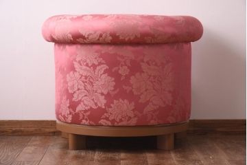 ヴィンテージ家具　ビンテージ　金華山張り　シノワズリースタイルにおすめなラウンジソファ(一人掛けソファ)