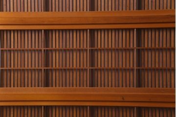 昭和中期　極上品　腰板ケヤキ材　趣と品のある佇まいが魅力の万本格子戸2枚セット(引き戸、建具)(1)