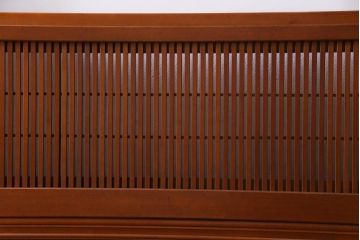 昭和中期　極上品　腰板ケヤキ材　趣と品のある佇まいが魅力の格子戸4枚セット(引き戸、建具)