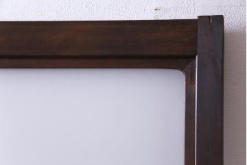 和製アンティーク　ダイヤガラス・すりガラス入り　レトロな雰囲気漂うガラス戸2枚セット(建具、引き戸)