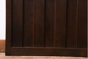 和製アンティーク　ダイヤガラス・すりガラス入り　レトロな雰囲気漂うガラス戸2枚セット(建具、引き戸)