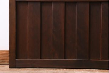 和製アンティーク　ダイヤガラス・すりガラス入り　レトロな雰囲気漂うガラス戸2枚セット(建具、引き戸)