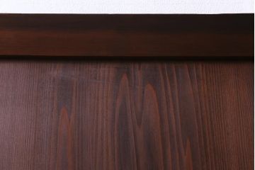 和製アンティーク　結霜ガラス入り　淡い色ガラスが優しげな雰囲気醸し出す板戸2枚セット(建具、引き戸)