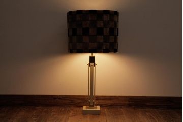 海外製　チェッカー模様がモダンでおしゃれなスタンドライト