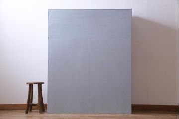 ペイント家具　淡いカラーがお洒落なオープンラック(書類棚)