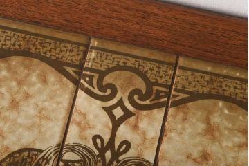 【K様ご成約品】北欧ビンテージ　デンマーク　TOFTEN社　タイルトップがおしゃれなチーク材のネストテーブル(サイドテーブル)