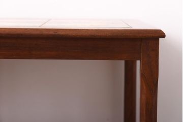 【K様ご成約品】北欧ビンテージ　デンマーク　TOFTEN社　タイルトップがおしゃれなチーク材のネストテーブル(サイドテーブル)