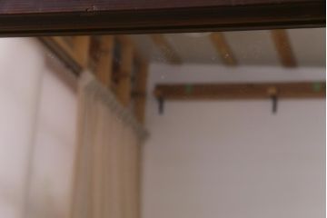 アンティーク雑貨　和製アンティーク　松材　古い木の質感が味わい深い特大サイズのミラー(鏡、姿見)