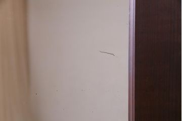 アンティーク雑貨　和製アンティーク　松材　古い木の質感が味わい深い特大サイズのミラー(鏡、姿見)