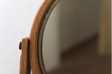 アンティーク雑貨　昭和レトロ　チェッカー模様が可愛らしい姫鏡台(卓上鏡台、ミラー)