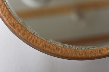 アンティーク雑貨　昭和レトロ　チェッカー模様が可愛らしい姫鏡台(卓上鏡台、ミラー)