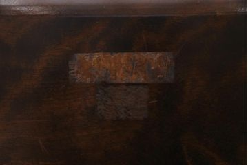 ビンテージ　松本民芸家具　厚みのある一枚板を座面に使ったスピンドルバックベンチ(長椅子)(定価約85万円)
