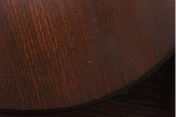 レトロ家具　昭和初期　栓材　レトロな佇まいが魅力の丸ちゃぶ台(座卓、ローテーブル)