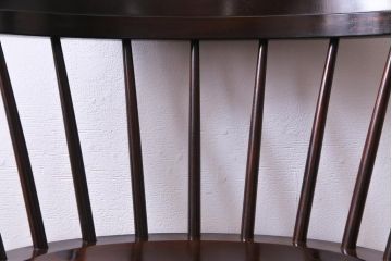 中古　松本民芸家具　ローバックの#91型キャプテンチェア(アームチェア、椅子)(定価約11万円)(1)