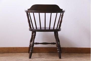 中古　松本民芸家具　ローバックの#91型キャプテンチェア(アームチェア、椅子)(定価約11万円)(1)