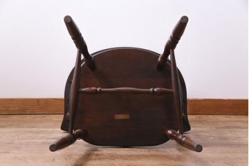 中古　松本民芸家具　ローバックの#91型キャプテンチェア(アームチェア、椅子)(定価約11万円)(1)