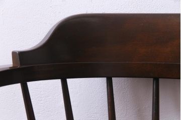 中古　松本民芸家具　ローバックの#91型キャプテンチェア(アームチェア、椅子)(定価約11万円)(3)