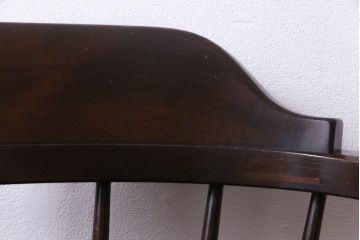 中古　松本民芸家具　ローバックの#91型キャプテンチェア(アームチェア、椅子)(定価約11万円)(3)