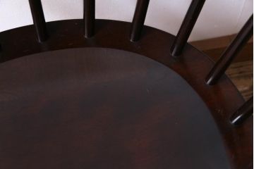 中古　松本民芸家具　ローバックの#91型キャプテンチェア(アームチェア、椅子)(定価約11万円)(3)