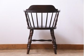 中古　松本民芸家具　ローバックの#91型キャプテンチェア(アームチェア、椅子)(定価約11万円)(3)