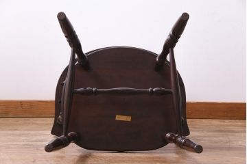 中古　松本民芸家具　ローバックの#91型キャプテンチェア(アームチェア、椅子)(定価約11万円)(3)