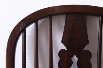 中古美品　九州民芸家具　クラシカルな空間に馴染むアームチェア(ワークチェア)