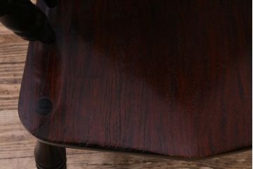 中古美品　九州民芸家具　クラシカルな空間に馴染むアームチェア(ワークチェア)